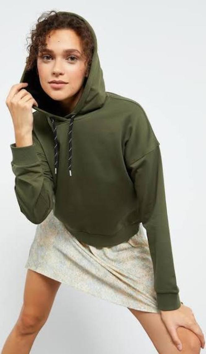 Tommy Life Tommy Life  Klasik Kapüşonlu Kadın Sweatshirt