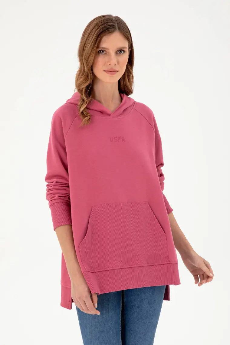 U.S. Polo Assn. Kadın Koyu Pembe Sweatshirt 50296944-VR167