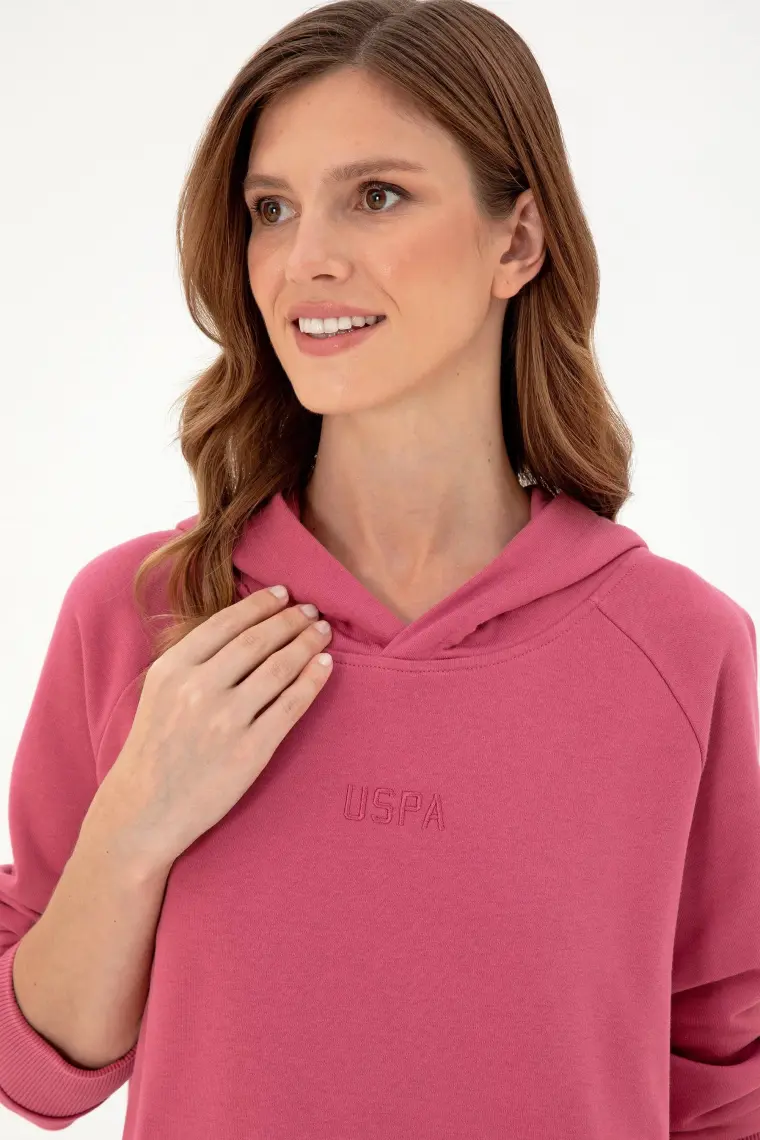 U.S. Polo Assn. Kadın Koyu Pembe Sweatshirt 50296944-VR167
