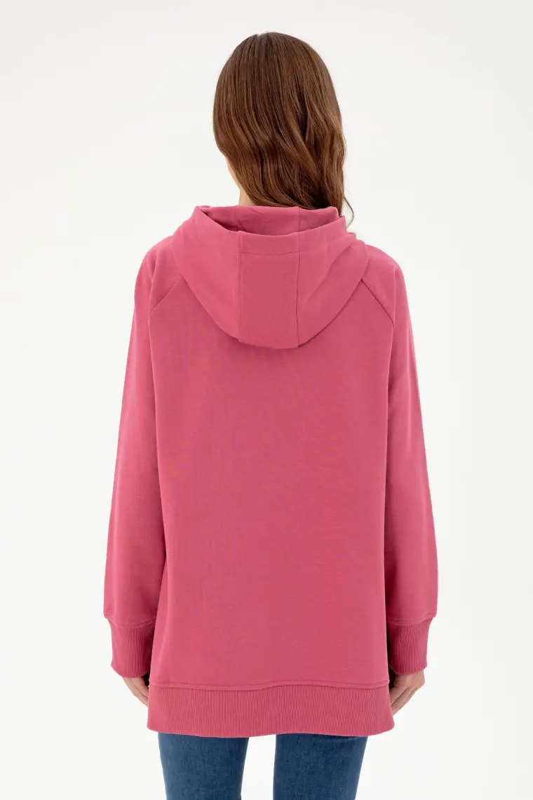 U.S. Polo Assn. Kadın Koyu Pembe Sweatshirt 50296944-VR167