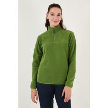 Lela Slim Fit Yumuşak Dokulu Anti-Pilling Tüylenme Yapmayan Yarım Fermuarlı Polar Bayan POLAR 5907000