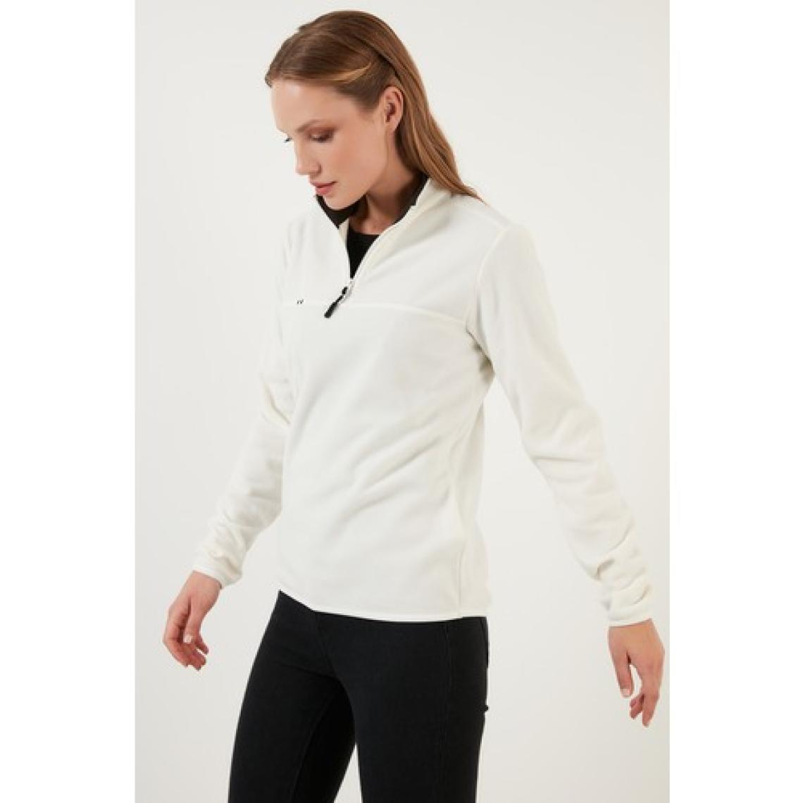 Lela Slim Fit Yumuşak Dokulu Anti-Pilling Tüylenme Yapmayan Yarım Fermuarlı Polar Bayan POLAR 5907000