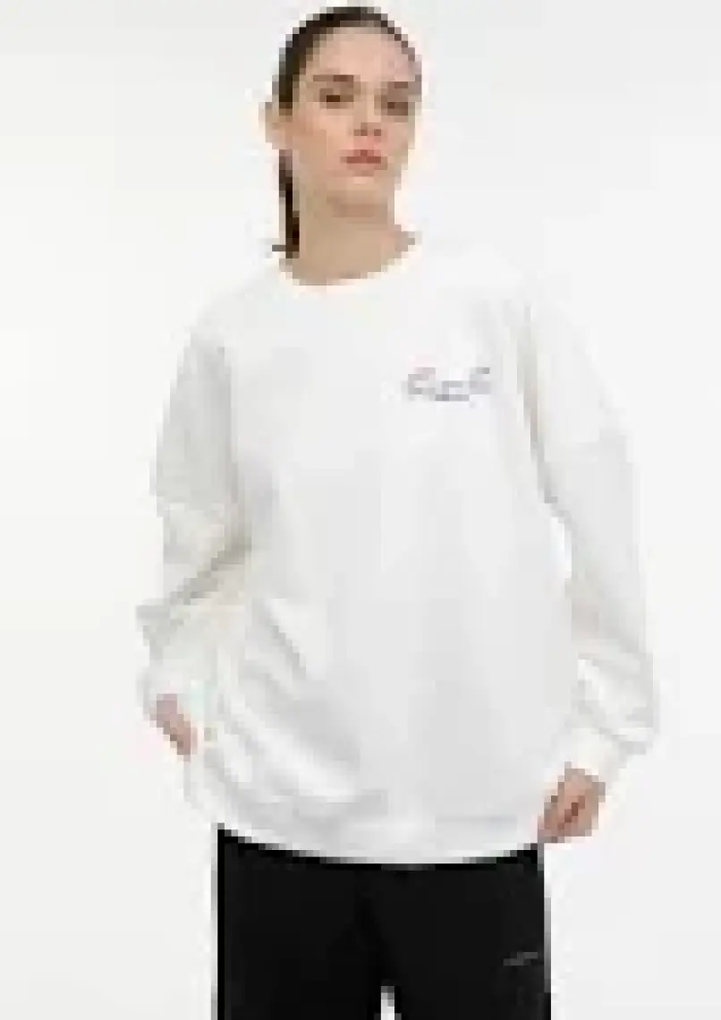 Lumberjack Wl Tına-B 16ES213 3pr Ekru Kadın Sweatshirt