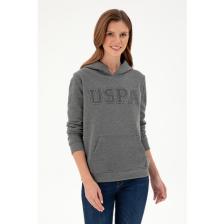 U.S. Polo Assn. Kadın Antrasit Melanj Sweatshirt 50296931-VR081