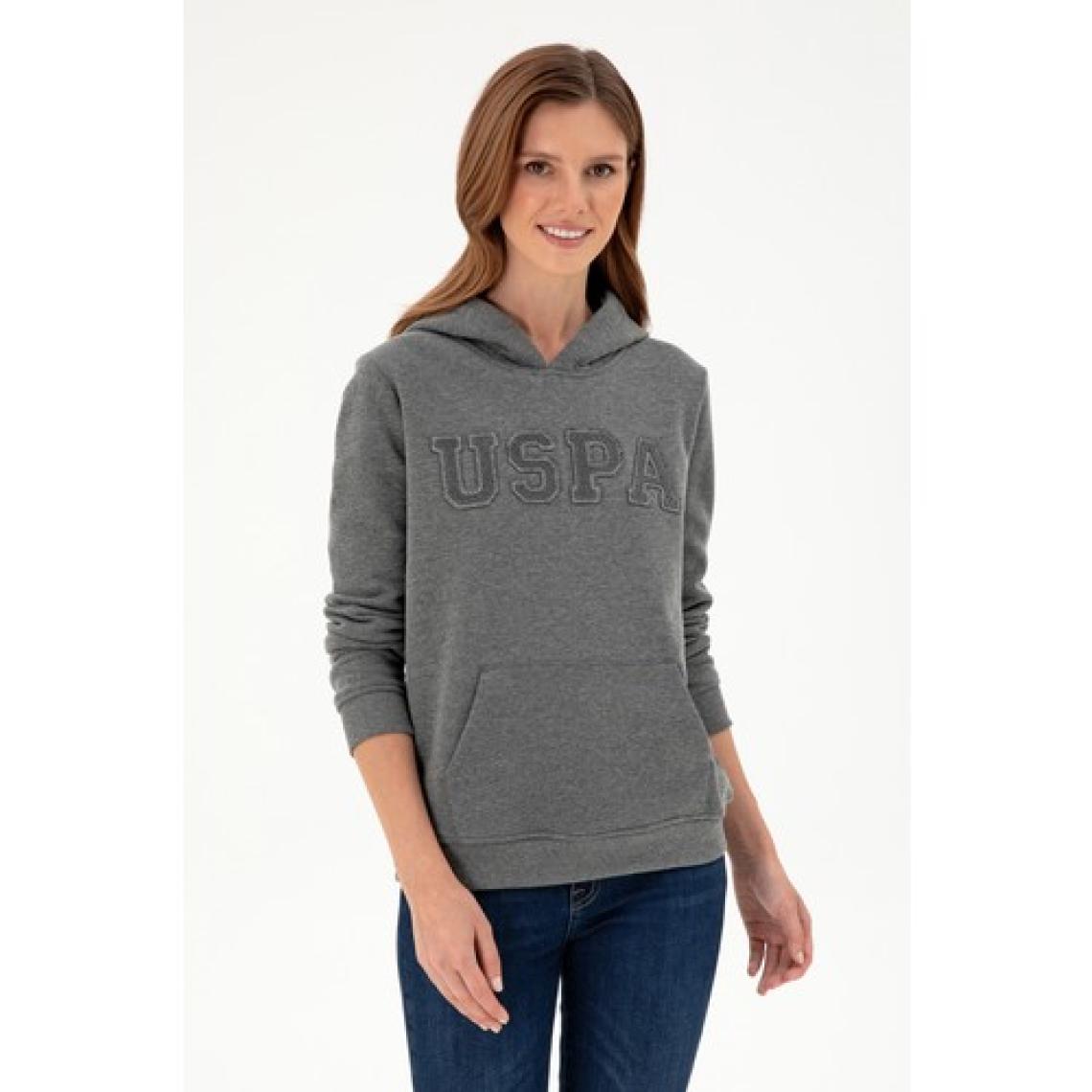 U.S. Polo Assn. Kadın Antrasit Melanj Sweatshirt 50296931-VR081