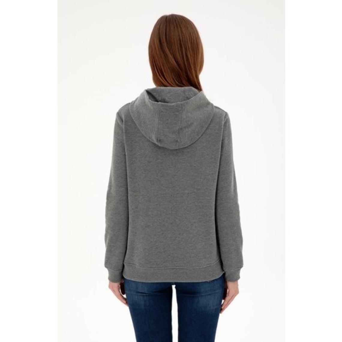 U.S. Polo Assn. Kadın Antrasit Melanj Sweatshirt 50296931-VR081