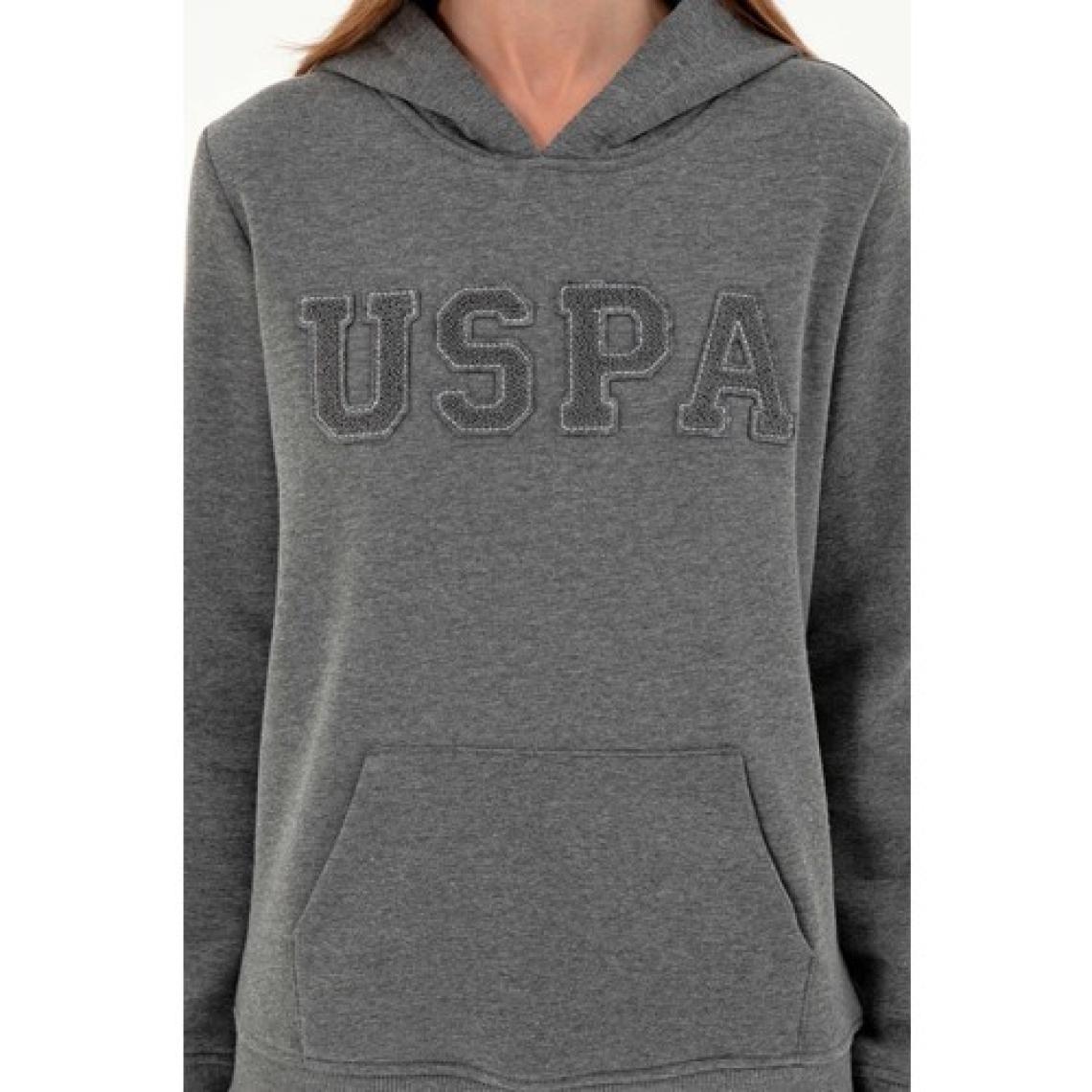 U.S. Polo Assn. Kadın Antrasit Melanj Sweatshirt 50296931-VR081