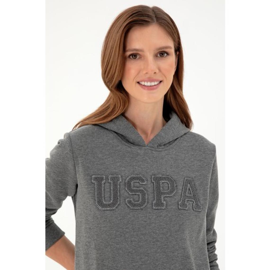 U.S. Polo Assn. Kadın Antrasit Melanj Sweatshirt 50296931-VR081