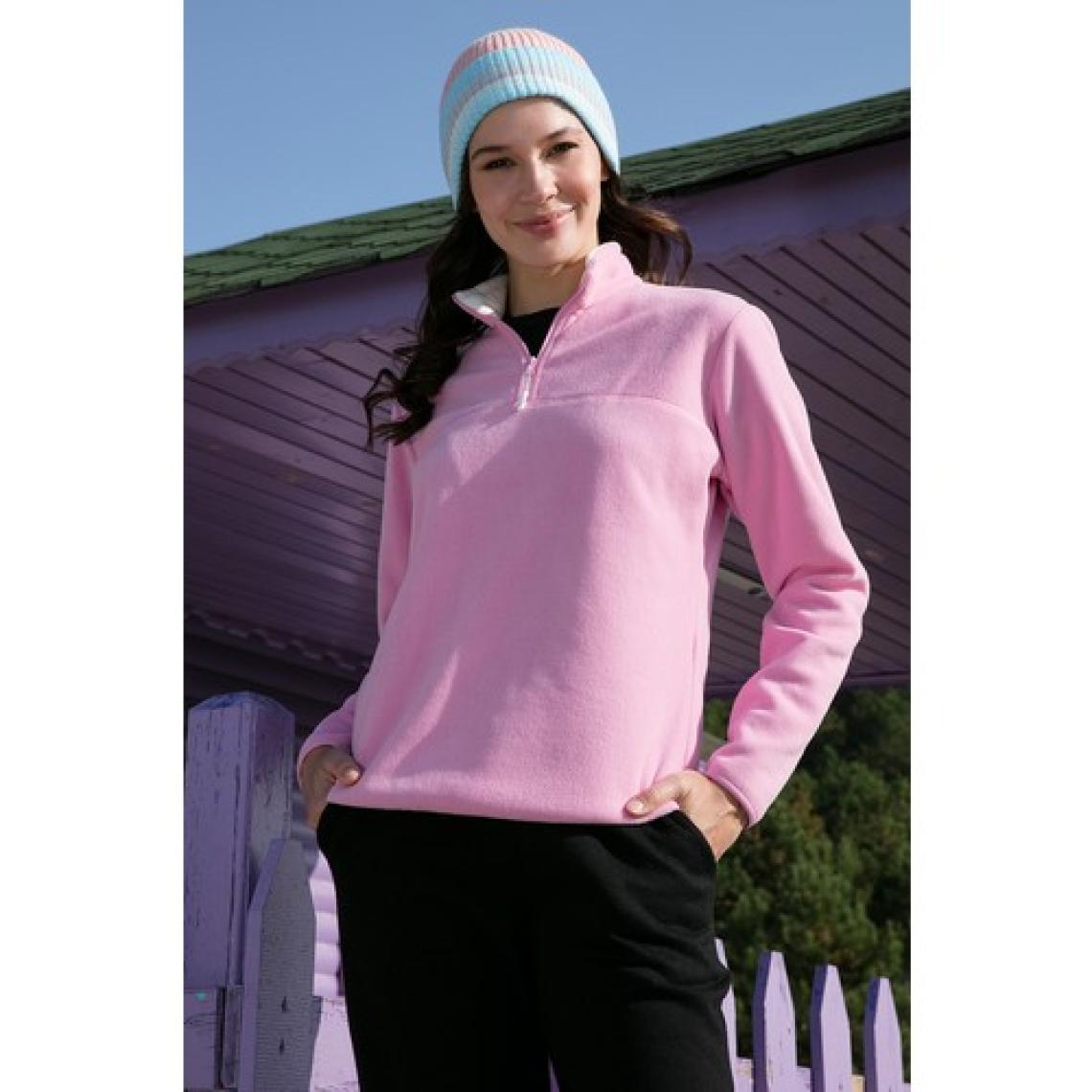 Lela Slim Fit Yumuşak Dokulu Anti-Pilling Tüylenme Yapmayan Yarım Fermuarlı Polar Bayan POLAR 5907000