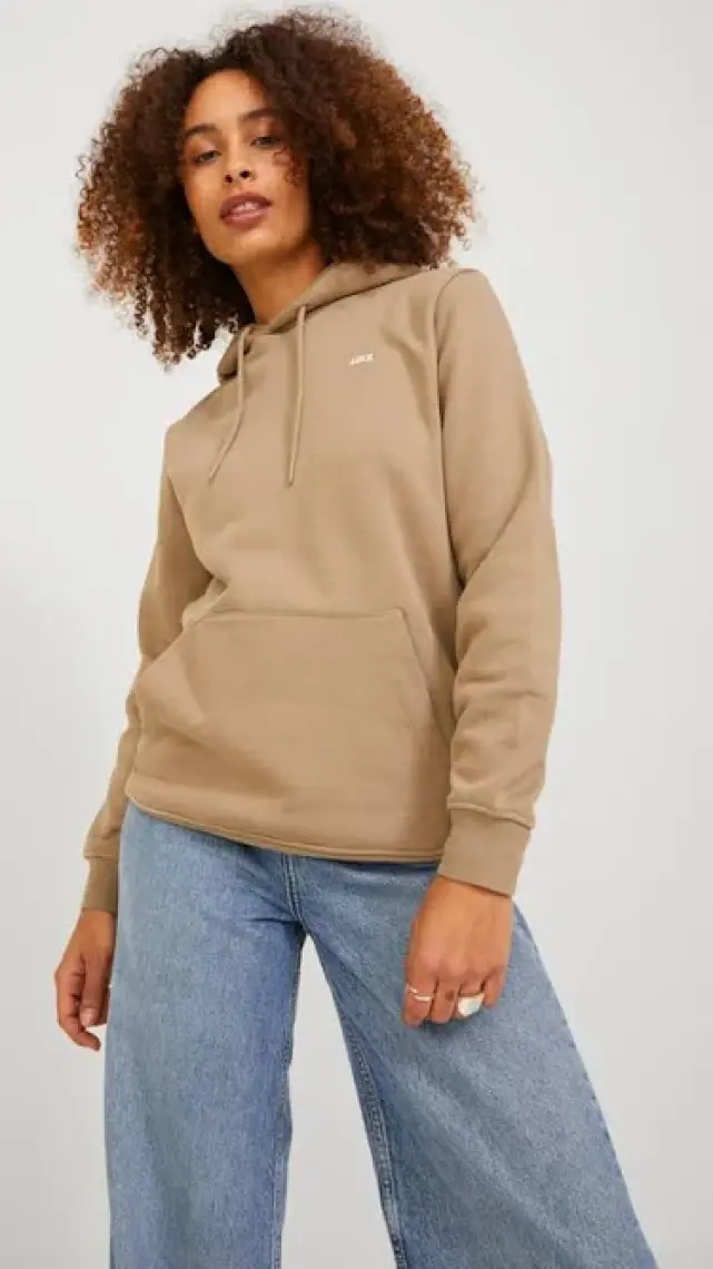 Jjxx JXABBIE RLX LS EVERY HOOD Ekru Kadın Sweatshirt