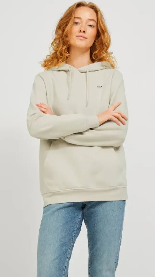 Jjxx JXABBIE RLX LS EVERY HOOD Ekru Kadın Sweatshirt