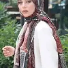 Afvente Paisley Desen Kahverengi Pamuk Şal