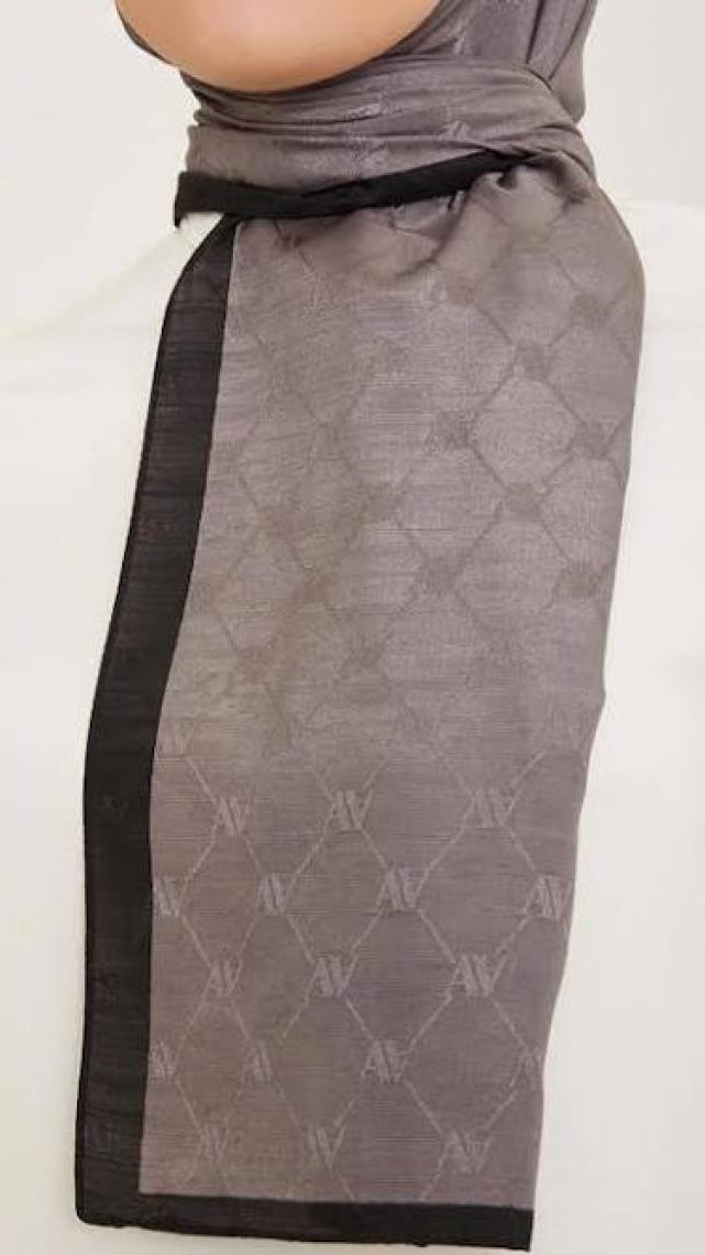 Armine Trend Monogram Şal 2-147 - Antrasit