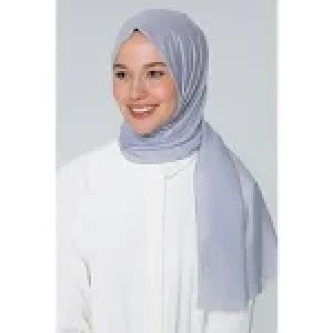 Hijabchi Penye Şal Jersey - Gümüş Grisi