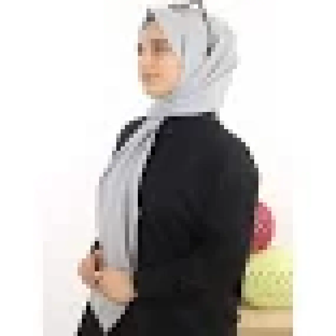 Hijabchi Penye Şal Jersey - Gümüş Grisi