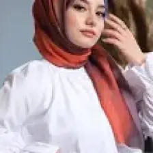 Afvente Sanat Desen Turuncu Pamuk Şal