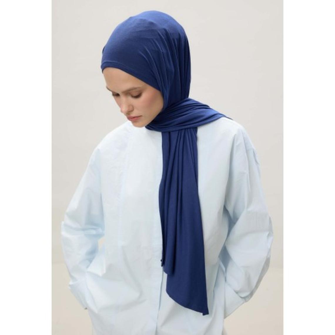 Koyu Mavi Fresh Scarfs Penye Şal