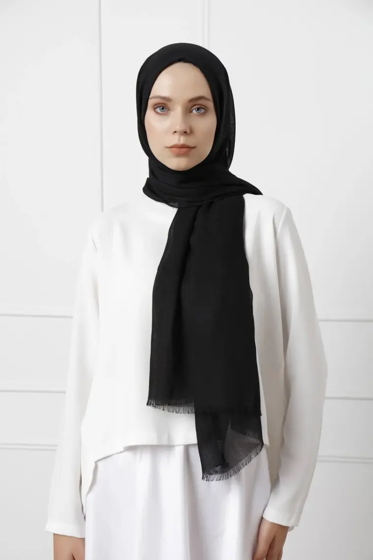 Renkli Butik Düz Renk Bayan Tesettür Şal