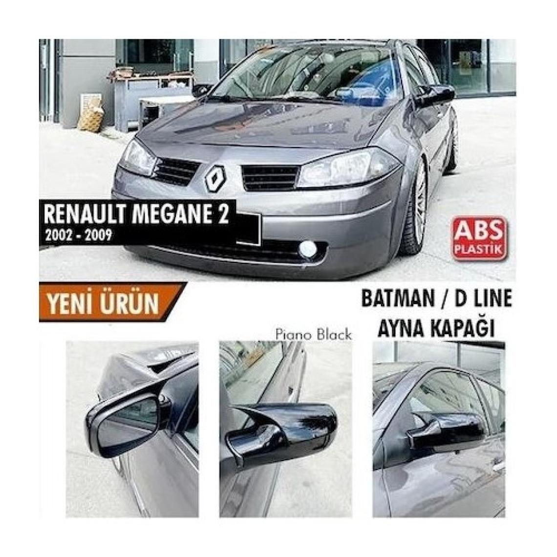 Karva Renault Megane 2 2002-2009 Batman Yarasa Ayna Kapağı