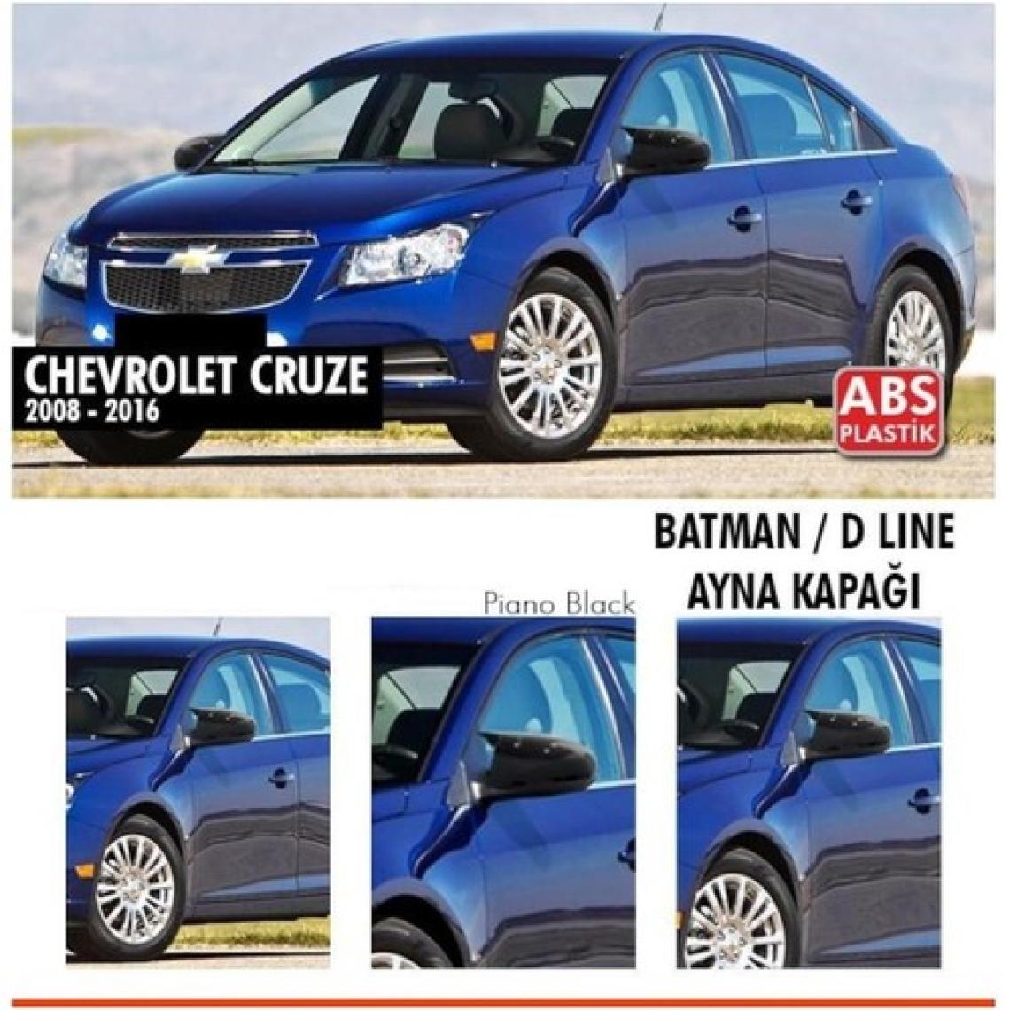 Karva Chevrolet Cruze Batman Yarasa Ayna Kapağı Piano Black 2012-2016