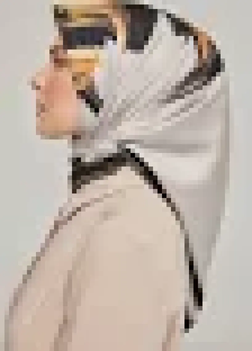 Armine Sport Twill (Tivil) Nostalji Desen Eşarp Siyah Gold Ekru Vizon