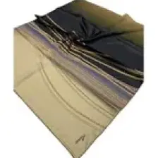 Armine Sport Twill (Tivil) Nostalji Zincir Desen Eşarp Vizon Gold Siyah