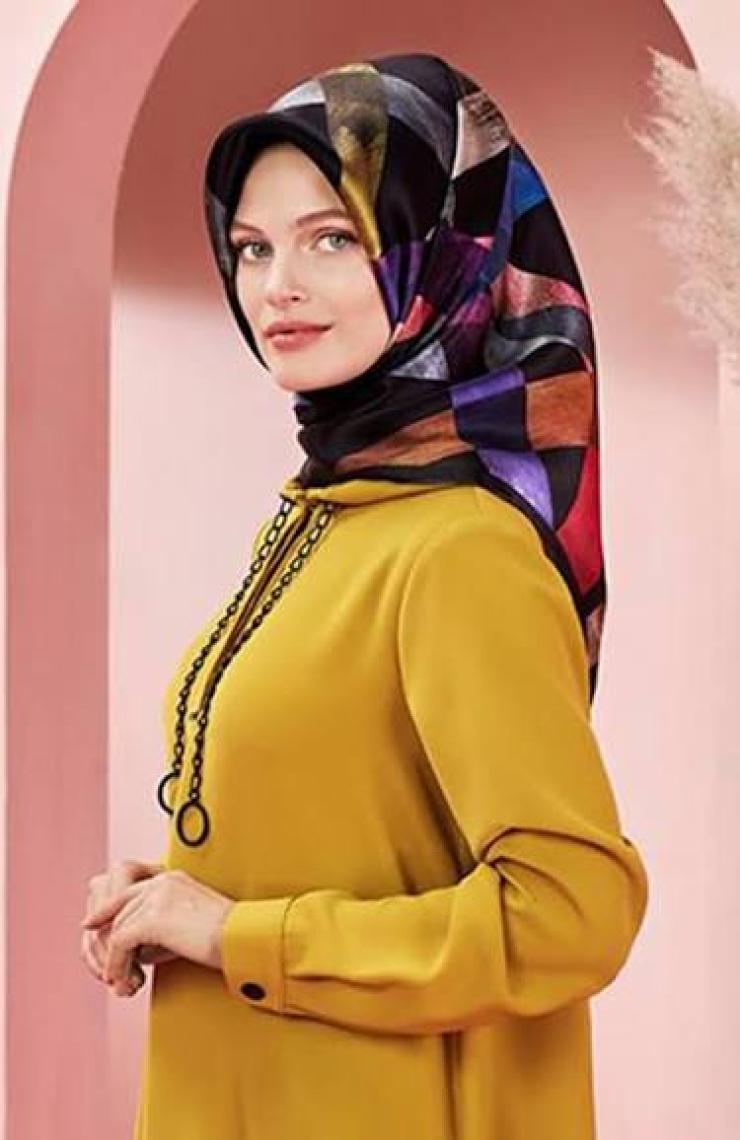 Armine Özel Nostalji Serisi Twill Ipek Eşarp Modelleri 8105D-36