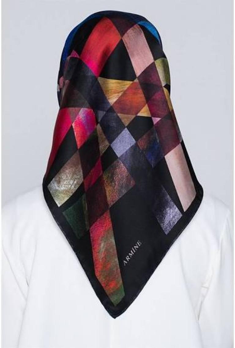 Armine Özel Nostalji Serisi Twill Ipek Eşarp Modelleri 8105D-36