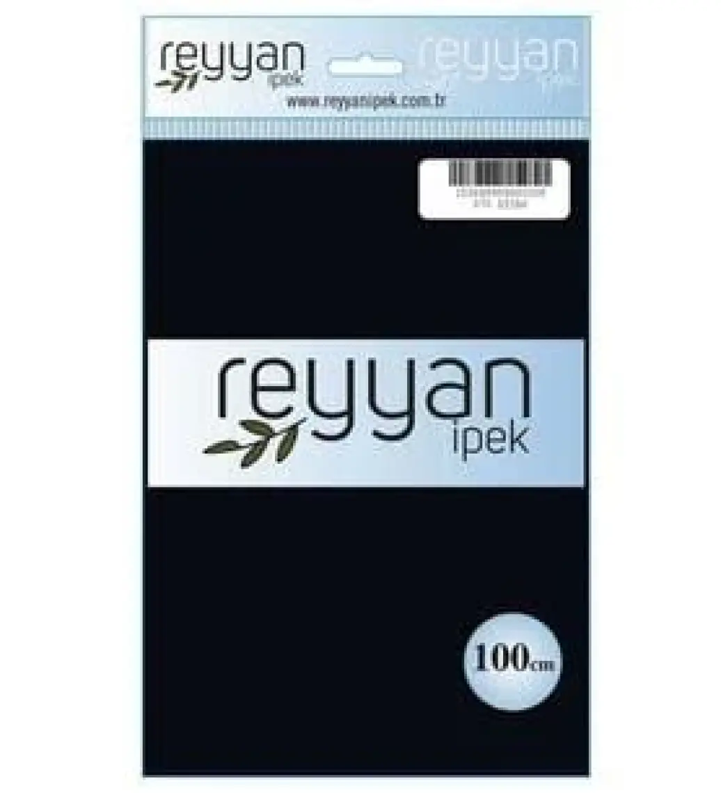 Reyyan Düz Renk Poşetli Yazma 100 cm Siyah 070