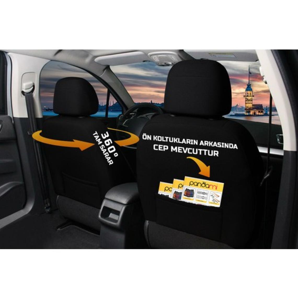 Oto Pandami Fiat Doblo 1 2000-2010 Uyumlu 1+1 Taba Tay Tüyü Koltuk Kılıfı TT926