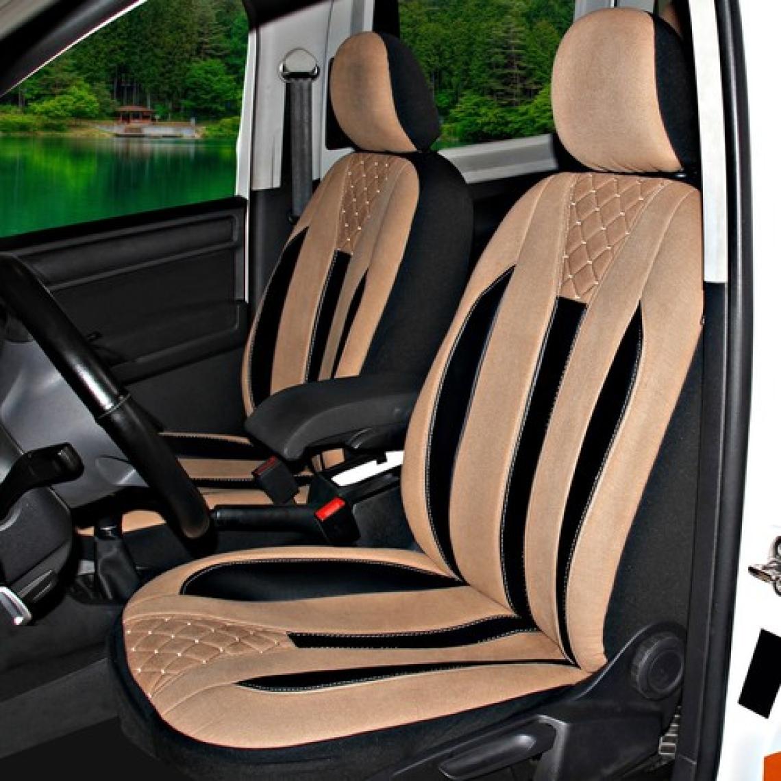 Oto Pandami Ford Tourneo Courier 2014+ Uyumlu Taba Ticari Tay Tüyü Koltuk Kılıfı