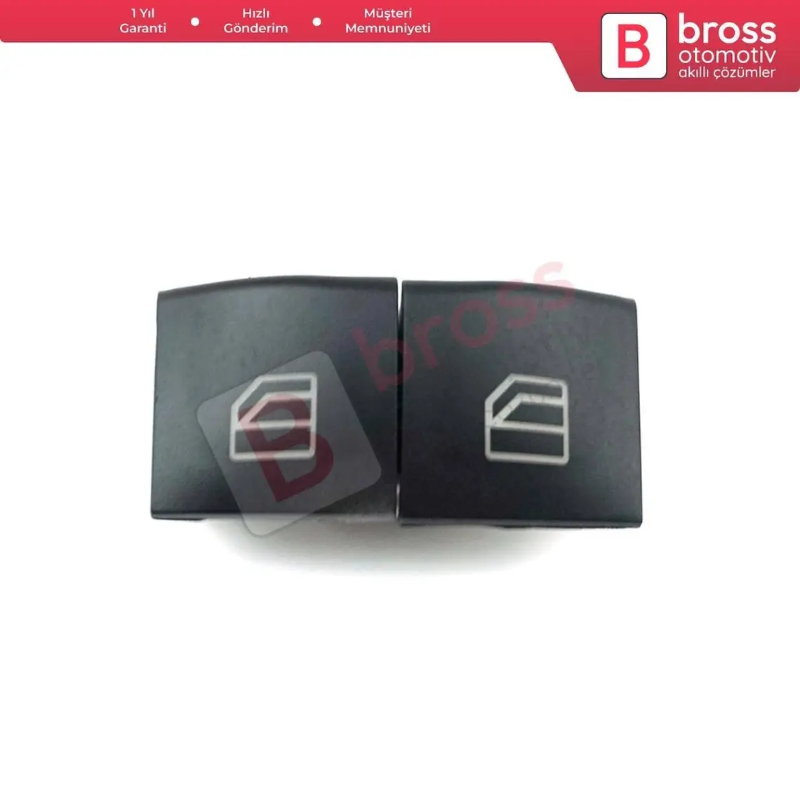 Bross Otomotiv BDP110 Mercedes A Class W169 B Class W245 A1698206410 İçin Sürücü Switch Sağ Sol Cam Açma Düğme Kapağı