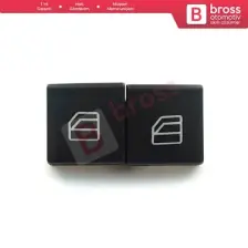 Bross Otomotiv BDP109 Mercedes W204 W212 S212 A207 C207 X204 W176 W246 C/ X117 X/ W166  X156 İçin 2X Cam Açma Düğme Kapağı