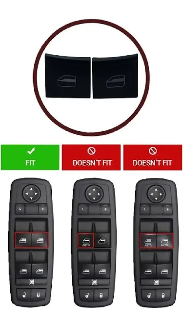 Bross Otomotiv BDP982 Dodge Nitro Jeep Liberty İçin Cam Açma Düğme Kapağı 68039999AA