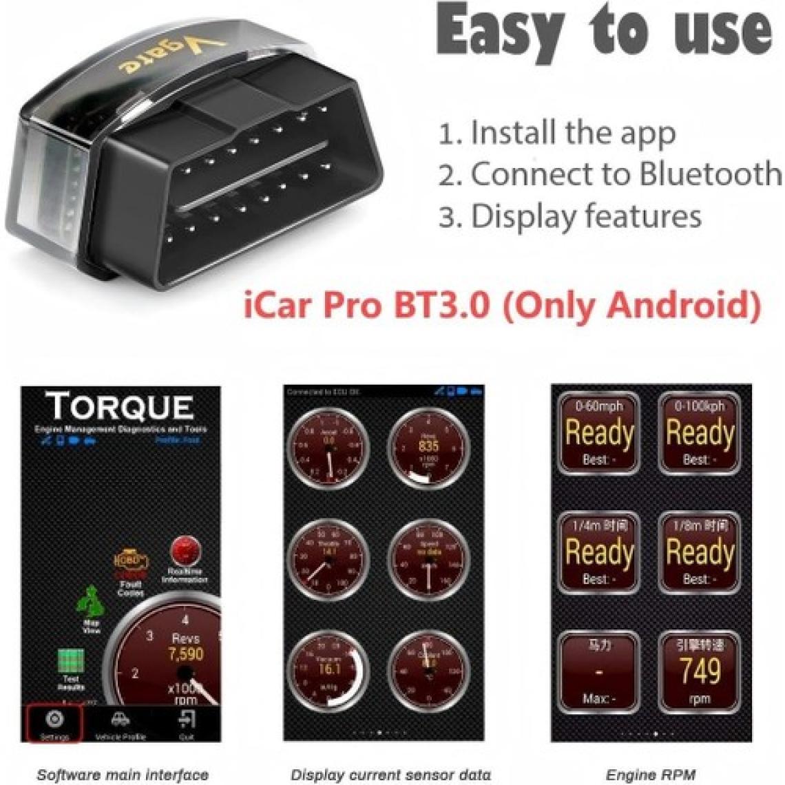 Vgate Icar Pro V2.1 Bluetooth 3.0 Arıza Tespit Cihazı