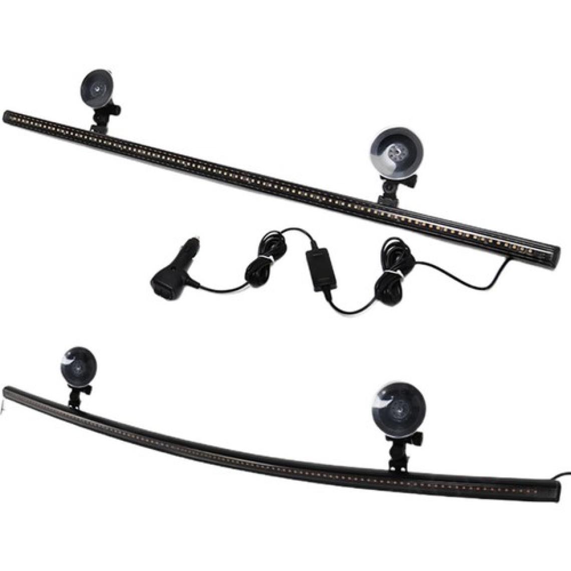 Oto Uzay Çakar Lamba 12-32V Esnek Model 84CM Vantuzlu Çakarlı Mavi-Kırmızı / LAPA543