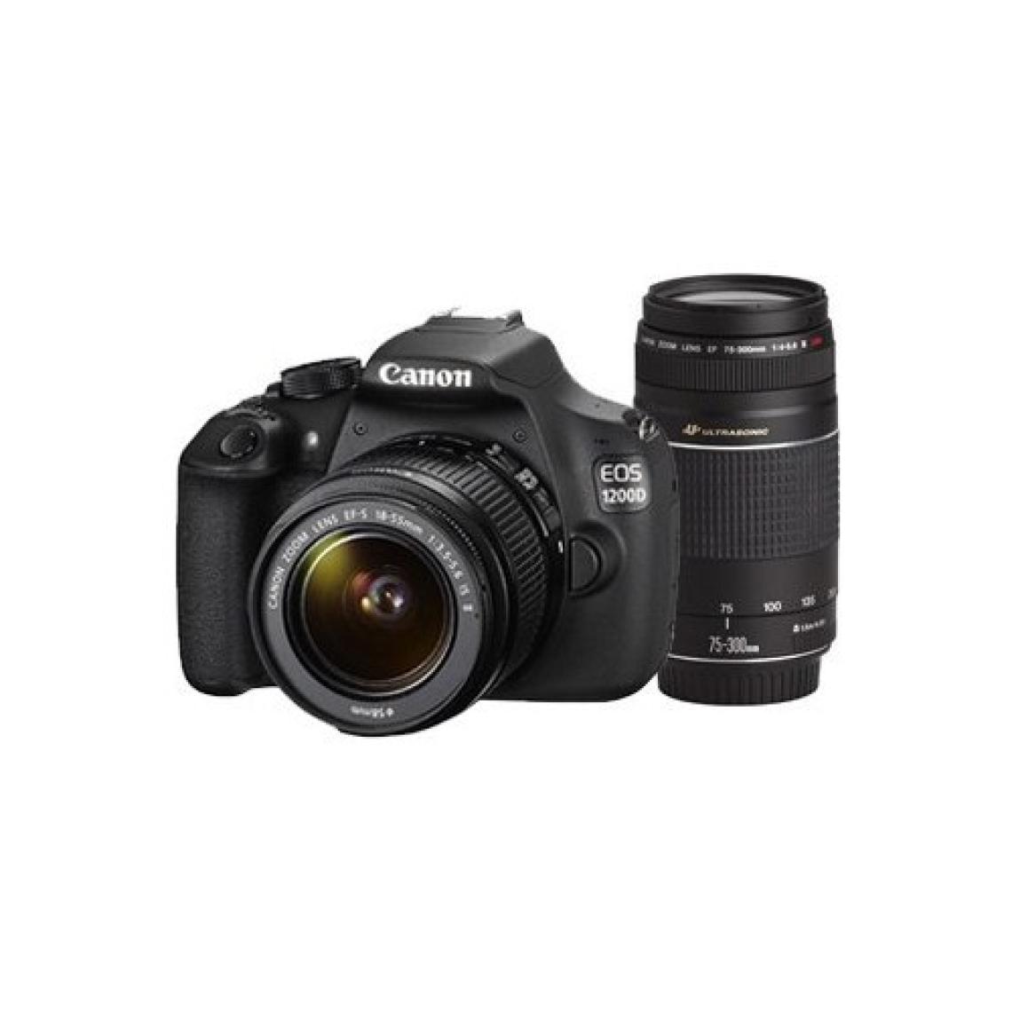 Canon EOS 1200D 18-55+75-300mm SLR Dijital Fotoğraf Makinesi (İthalatçı Garantili)