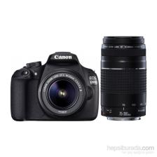 Canon EOS 1200D 18-55+75-300mm SLR Dijital Fotoğraf Makinesi (İthalatçı Garantili)