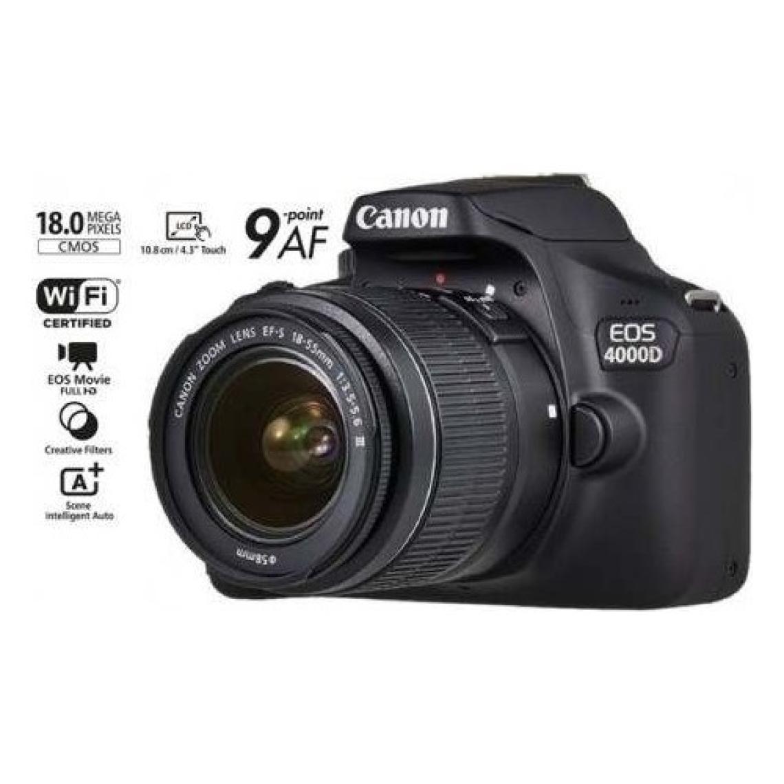 Canon EOS 4000D 18-55 mm DC III Kit (İthalatçı Garantili)