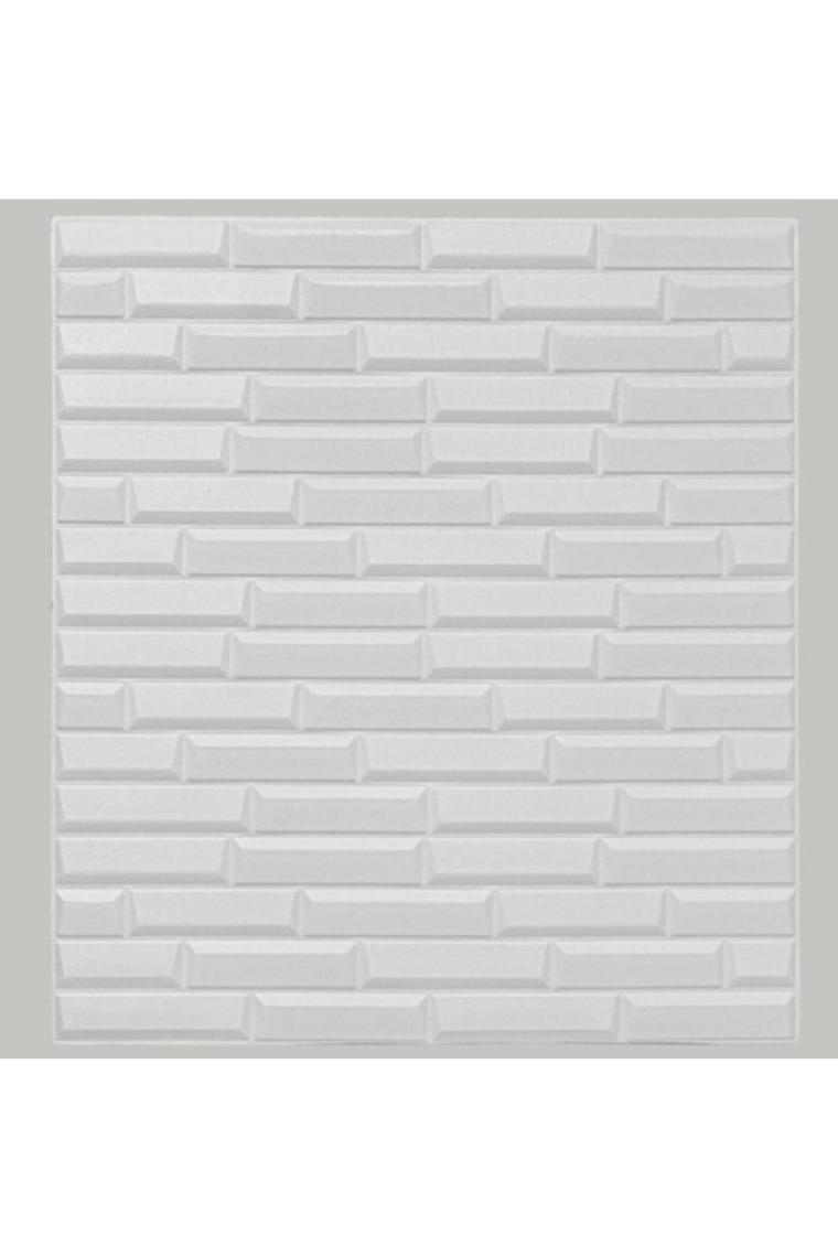Renkli Duvarlar Kendinden Yapışkanlı Beyaz Opak Duvar Paneli Kağıdı 70X38 cm NW55