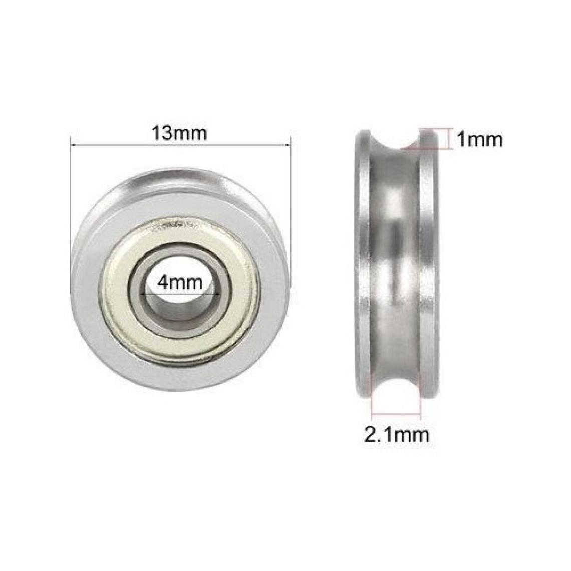 Motorobit U604ZZ Kanallı Makara Tipi Rulman 4 mm U Oluklu