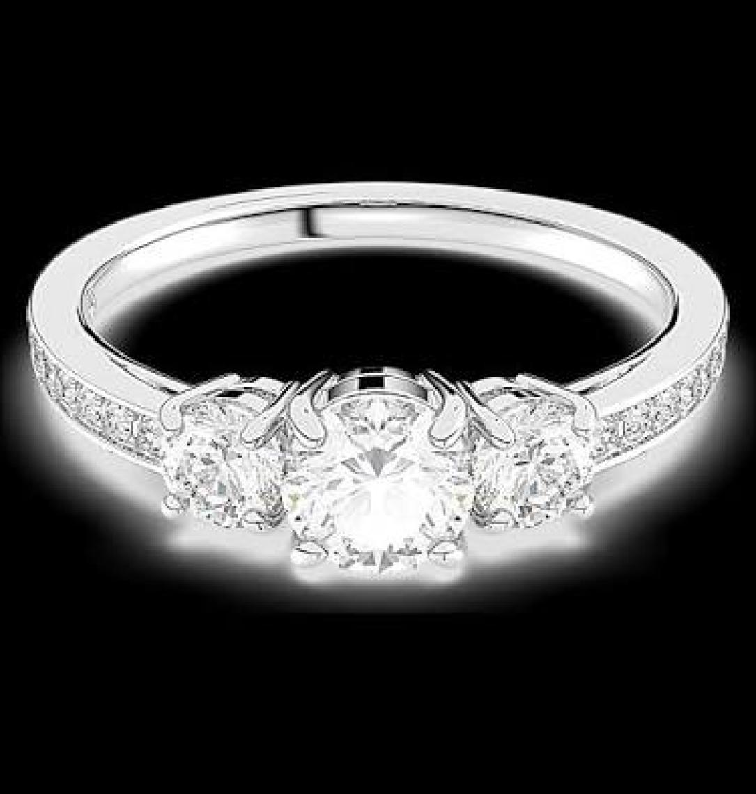 Swarovski 5656290 Swarovski Yüzük Re Attract Trilogy:ring Cocr Cry/rhs 60