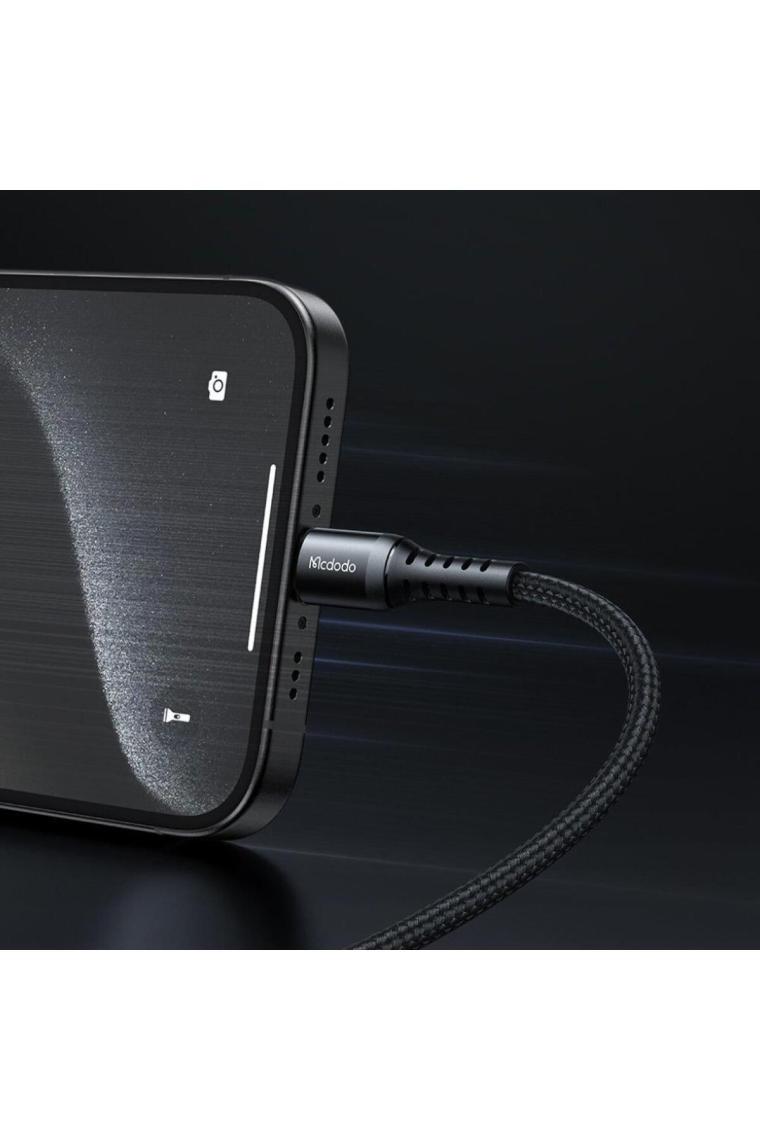 Mcdodo CA-5641 60W 3A Usb-C To Usb-C Şarj ve Data Kablosu Siyah - 1m