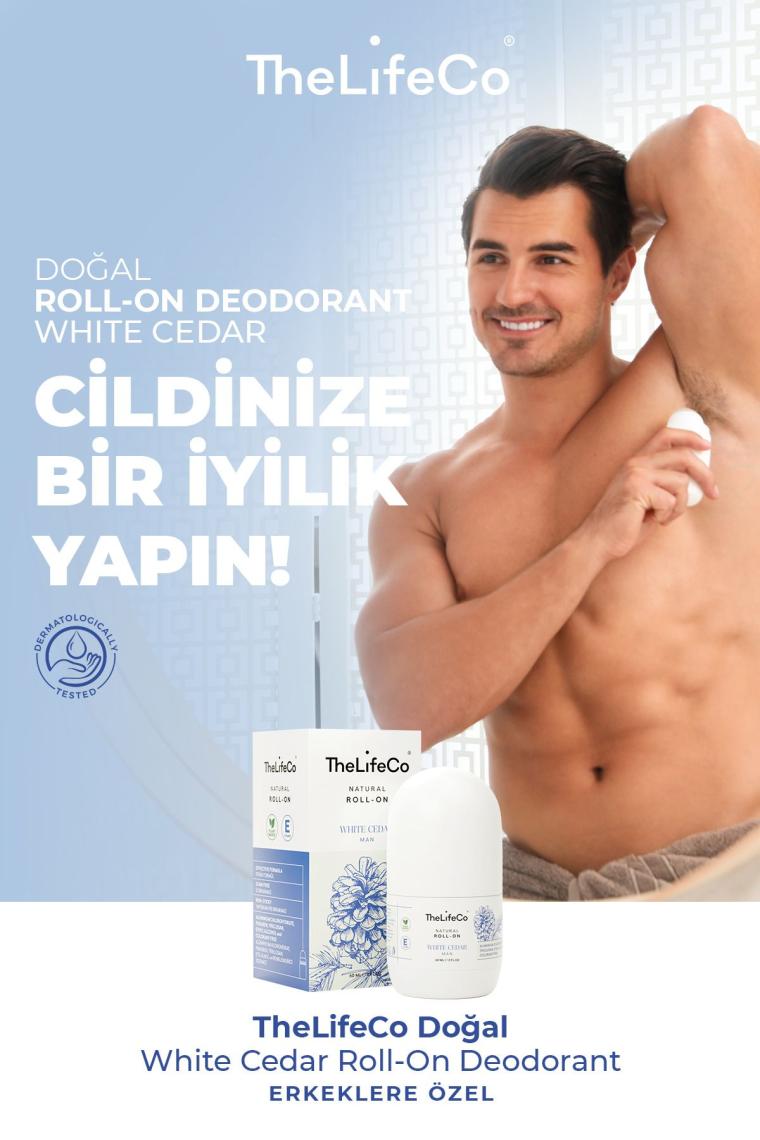 Doğal Roll-on White Cedar(MAN) 60 ml (ALKOL,ALÜMİNYUM,PARABEN,SENTETİK KOKU İÇERMEZ)