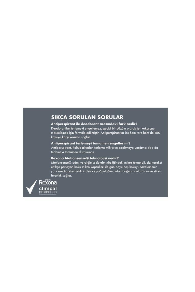 Men Clinical Protection Erkek Sprey Deodorant Confidence 96 Saat Koruma 150 ml