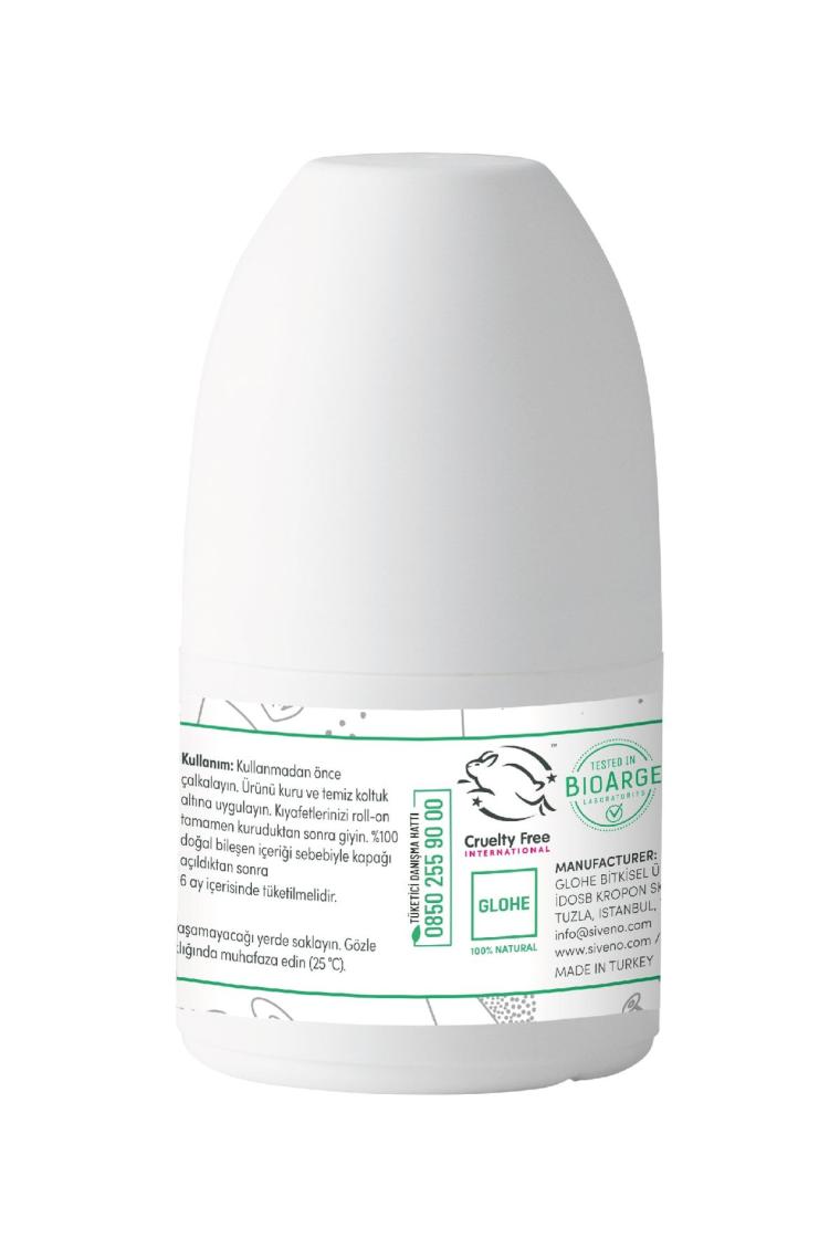 %100 Doğal Roll-on Hindistan Cevizli Deodorant Ter Kokusu Önleyici Bitkisel Lekesiz Vegan 50 ml