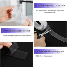 Melek Store Buffer® Çift Taraflı Nano Bant Kuvvetli Silikon Jel Yapıştırıcı