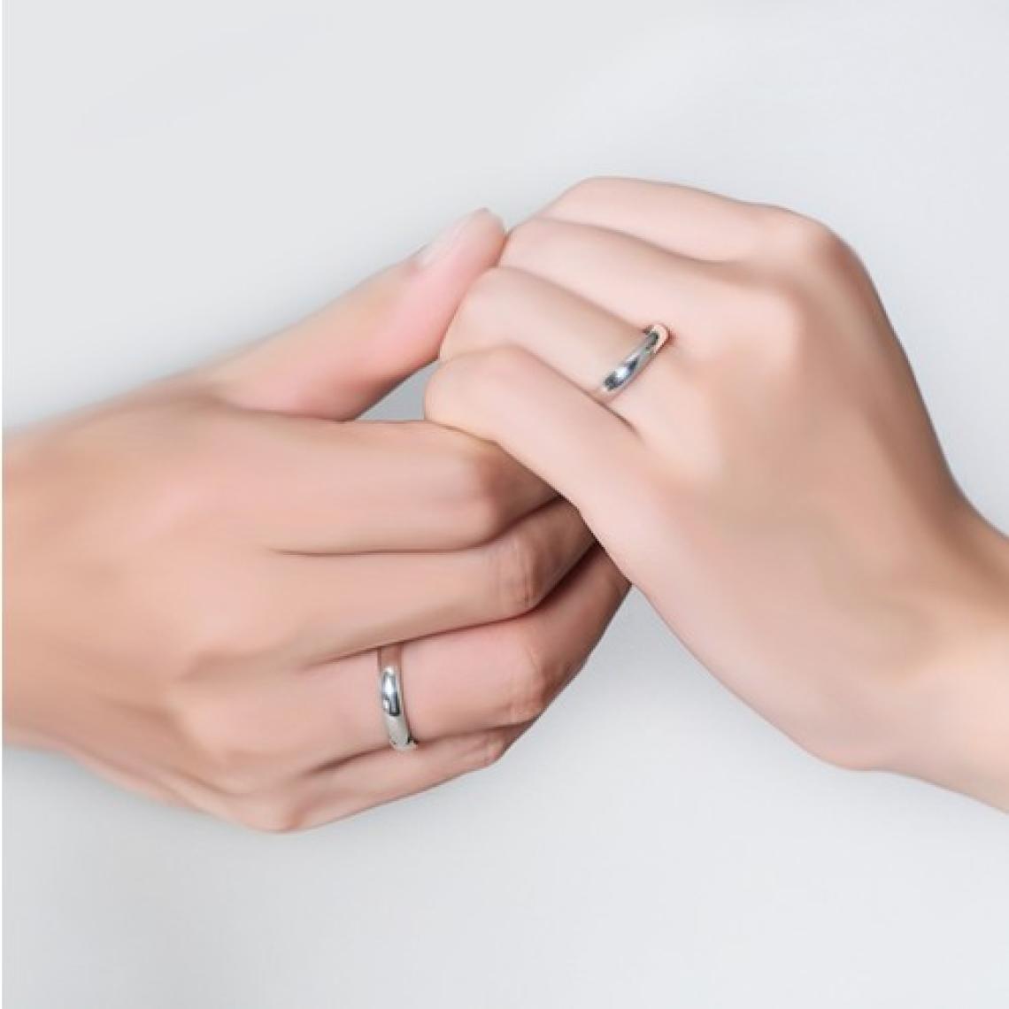 Chavin 4 mm Söz Nişan Gri Unisex Çelik Yüzük