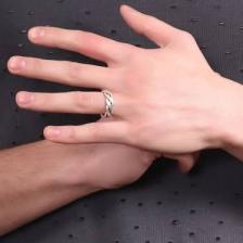 Labalaba Erkek Antik Gümüş Kaplama Örme Yüzük