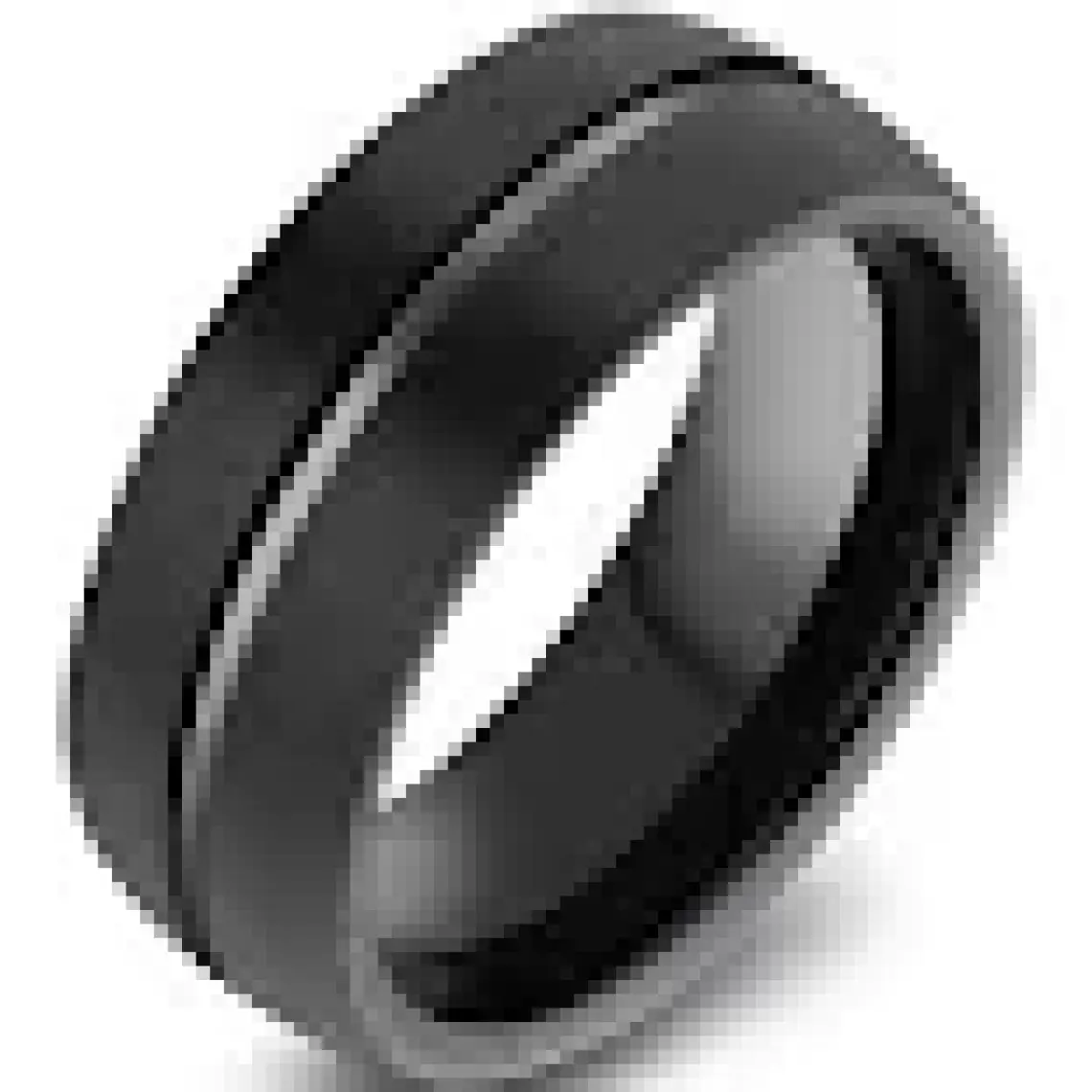 Chavin Erkek Mat Siyah Fırçalanmış Tungsten Yüzük Dm78 17